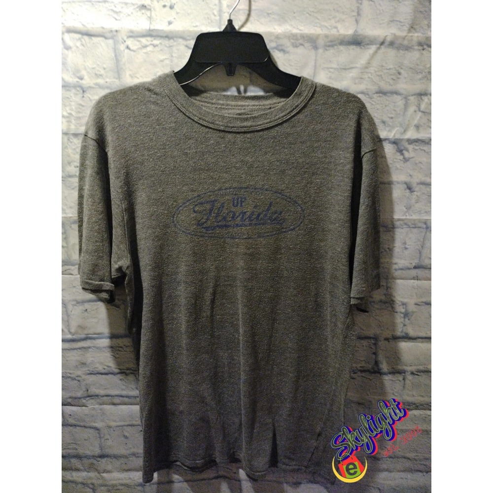 Soffe Gray Vintage Short Sleeve Single Stitch Shirt Florida Gators Size‎ Large